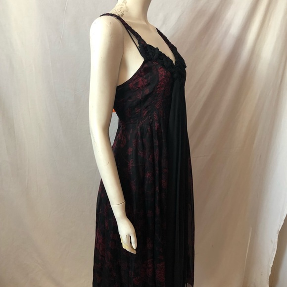 Chelsea & Theodore rose silk macrame braided dress - Picture 6 of 8